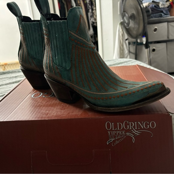 Old Gringo Yippee Ki Yay Turquoise Boots - Picture 1 of 6